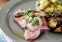 Grilled Veal Rib Chops with Fresh Chimichurri